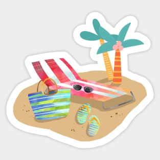 Tropical Vacation | Sunshine and Sand Sticker